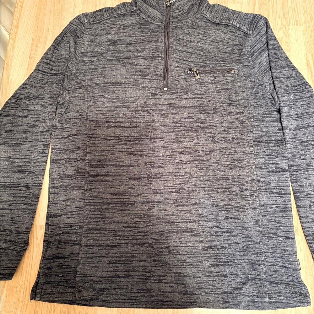 Calvin Klein Heathered Gray Knit Top